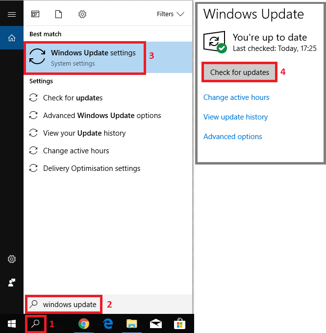 Windows 10 system update